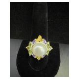 925 GST Multicolor Stone Ring