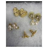 (4) Pairs of Pierced Earrings