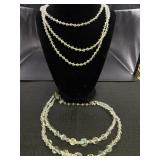 (2) Vtg. Double Strand & Triple Strand Costume