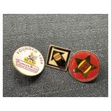 (3) Vtg. Burger King Pins - Super Star, Founded