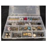 Variety of Clip-On Earrings in plastic case
