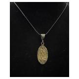 925 Sterling Virgin Mary Necklace