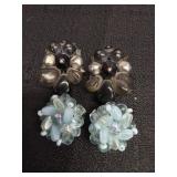(2) Pairs of Western Germany Clip On Earrings