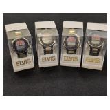 (4) Elvis Collector Stamp Watches