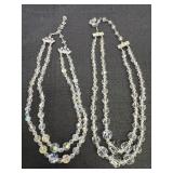 (2) Double Strand Costume Necklaces