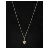 Sterling Necklace Chain & unmarked pendant