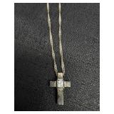 925 Italy Necklace Chain & 925 Cross Pendant