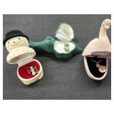 Snowman, Crocodile & Swan Necklaces & Matching