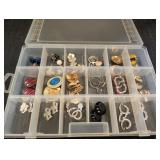 Clip-On & Twist-back Earings in plastic case