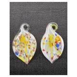 Murano Style Blown Glass Pendants