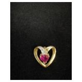 SMG 10K Heart Pendant