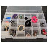 Clip-On & Wire back Earrings in plastic case