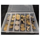 Variety of Clip-On Earrings in plastic case