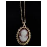 Avon Cameo Reversible Necklace
