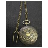 Quartz Dragon Pocket Watch
