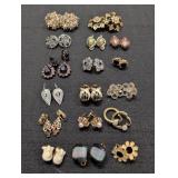 Gold-Tone, Silver-Tone Clip-On Twist-back Earrings