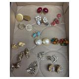 Variety of Costume Earrings - Coro, Kramer, Vendom