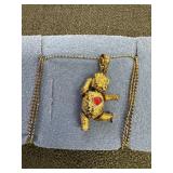 Avon Articulated Bear Necklace