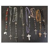 Beaded Rosaries w/ Crosses