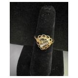 Marked 10K SR Mom Ring