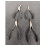 Jewelry Pliers w/ felt handles marked stainless