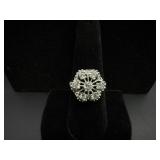 Sterling Starburst Ring