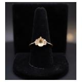 925 BGE Pear Cut Gemstone Ring