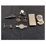 Tie Tac, tie bar, cuff links, money clips