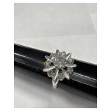 Sterling Flower Ring