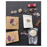 E. St Louis Police, American Legion Pins, USA &