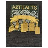 JJ Jonette gold-tone brooch featuring 'Born to