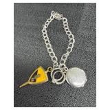 Marked Sterling Charm Bracelet