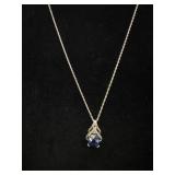 Marked 925 Italy Necklace Chain & unmarked pendant
