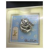 Sterling Silver Disney Pooh Brooch Pin by Van Dell