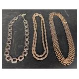 (3) Gold & Sliver-Tone necklace