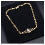 Marked 10K Bracelet w/ possible small diamond