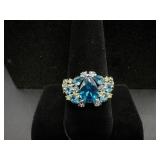 925 Sterling Topaz Gemstone Ring