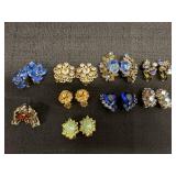 Variety of Vtg. Costume Earrings