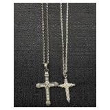 Rhinestone Cross Pendants & Chains