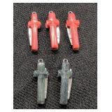 (5) Plastic Miniature Knife Pendants