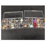 Variety of Clip-On Earrings in plastic containers