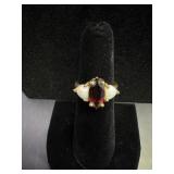 10K Opalescent stone Ring