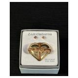 Liz Claiborne 'Brilliant' pill box set w/gold-tone