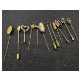 Variety of Unmarked Stick Pins