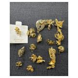 Religious Gold Tone Pins
