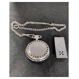 Colibri Pocket Watch w/ Chain & Money Clip