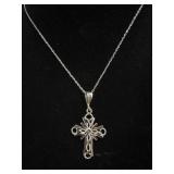 925 Cross Pendant & 925 Necklace Chain