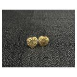 14K Gold Heart Earrings