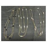 (3) Korea Gold Tone Necklaces