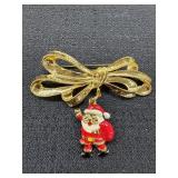 Phister Ent. 1996 Santa Bow Brooch
